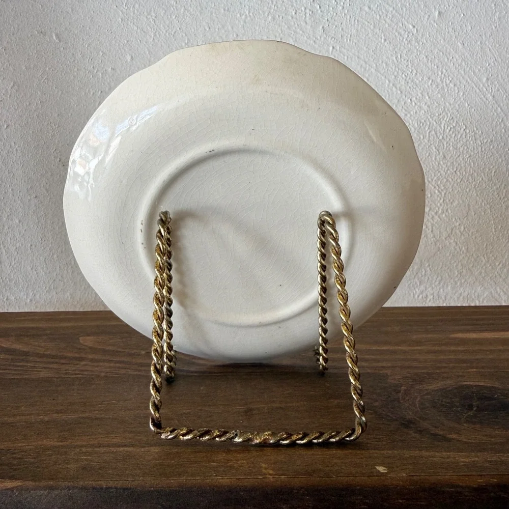 Vintage Romantic Victorian Courting Couple‎ Collector Plate Cottagecore Decor